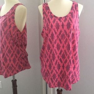 Loft pink tribal tank